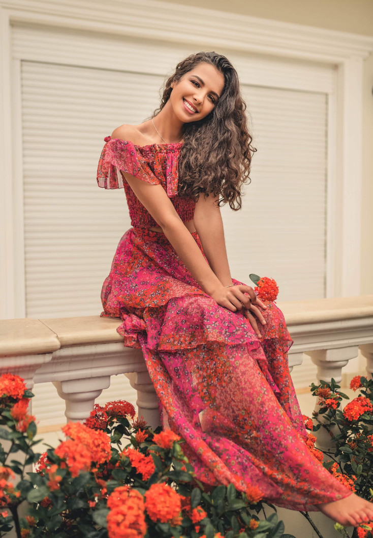 Pink roses dress zdjęcie 3